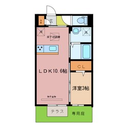 益生駅 徒歩15分 1階の物件間取画像